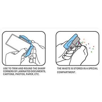 Corner Rounder Cutter with Tray for Crafts and Scrapbooking