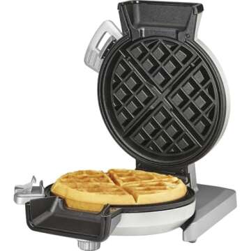 Cuisinart WAF-V100 Vertical Belgian Waffle Maker, Stainless Steel - (Renewed)