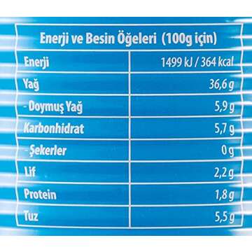 Marmarabirlik Black Olives Extra 800g - Premium Flavor