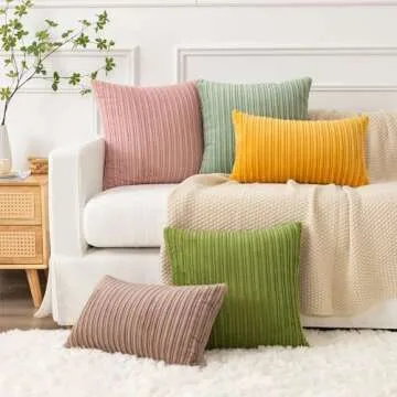 Kevin Textile Pack of 2 Velvet Soft Solid Decorative Throw Pillow Covers, 18"x18"(45x45cm) Cushion Cases Pillowcases for Livingroom/Couch/Sofa, Green