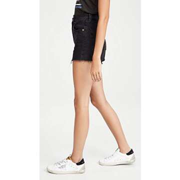 Levi's Women's Premium Ribcage Shorts, Black Lake, 26