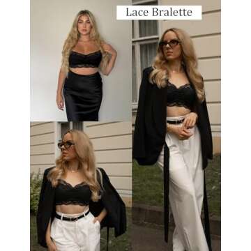 Avidlove Lace Bralette V Neck Sexy Camisole Top