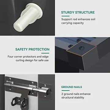 DWVO 6x4 Outdoor Metal Storage Shed Lockable Doors