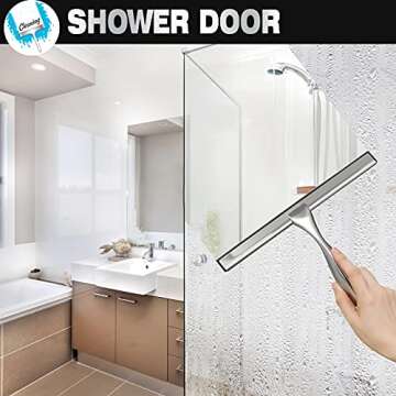 NETANY Shower Squeegee - Stylish & Streak-Free Cleaning Tool