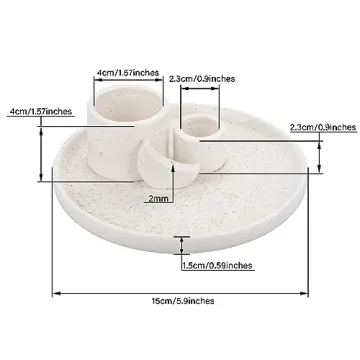 ZenBless 4-in-1 Incense Burner Holder for Spiritual Practices