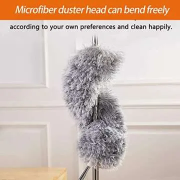 Extendable Microfiber Duster for High Ceiling Cleaning
