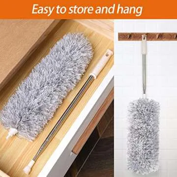 Extendable Microfiber Duster for High Ceiling Cleaning