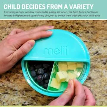 melii Spin Snack Container for Eco-Friendly Snacking