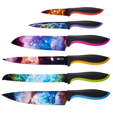 Cosmos Knife Set: 6-Piece Stainless Steel Kitchen Gift