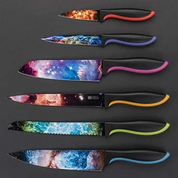 Cosmos Knife Set: 6-Piece Stainless Steel Kitchen Gift