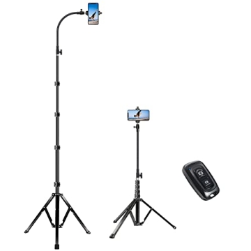 81-inch Elitehood Tripod with Gooseneck & Remote