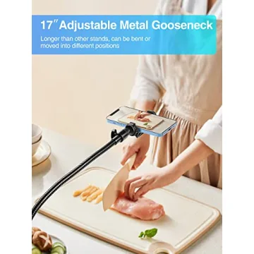 81-inch Elitehood Tripod with Gooseneck & Remote