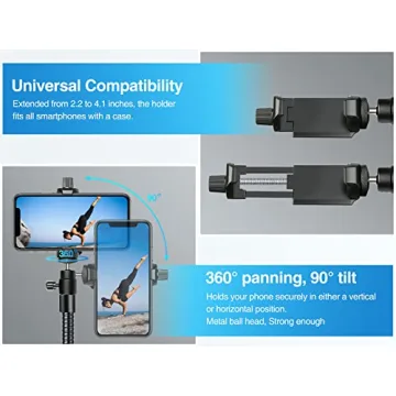 81-inch Elitehood Tripod with Gooseneck & Remote