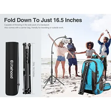 81-inch Elitehood Tripod with Gooseneck & Remote