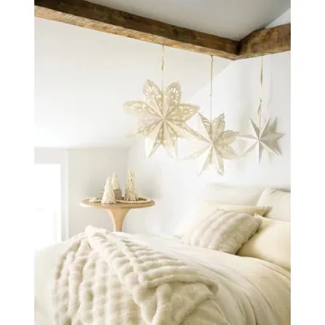 Cozy Ivory Faux Throw Blanket - Pine Cone Hill