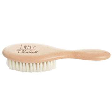 Wooden Baby Hair Brush - Healthcare and Grooming for Newborns & Toddlers, Ideal for Cradle Cap and Baby Registry by Little Tinkers World