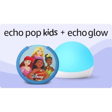 Echo Pop Kids Disney Princess and Echo Glow Bundle