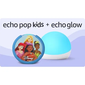 Echo Pop Kids Disney Princess and Echo Glow Bundle
