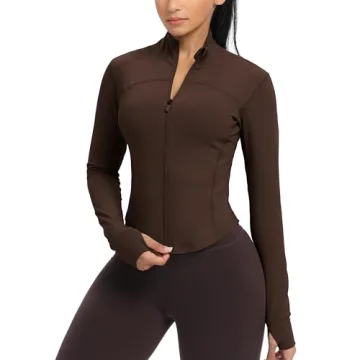 Stylish GYM RAINBOW Womens Zip Up Workout Jacket - Lightweight & Slim Fit