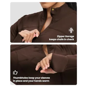 Stylish GYM RAINBOW Womens Zip Up Workout Jacket