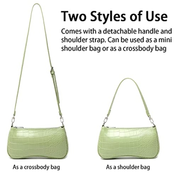 Lapsting 90s Trendy Green Shoulder Bag for Women