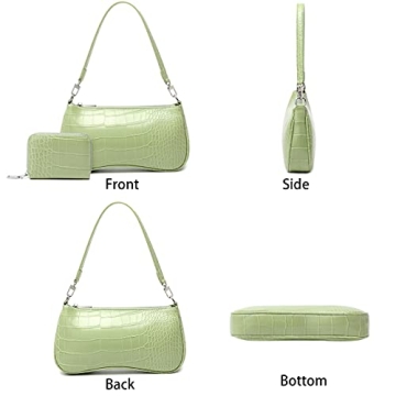 Lapsting 90s Trendy Green Shoulder Bag for Women