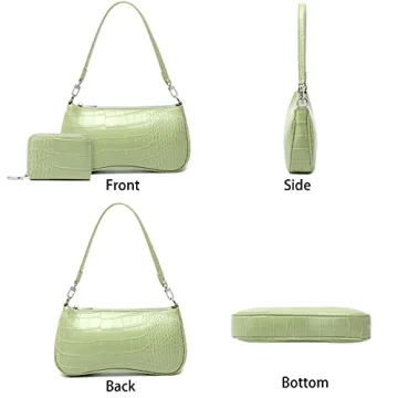 Lapsting 90s Trendy Green Shoulder Bag for Women