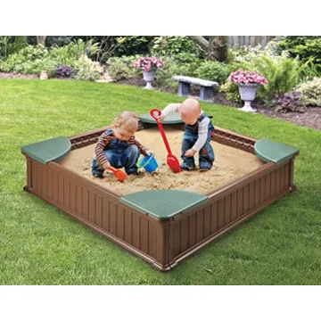 Badger Basket Woodland Sandbox & Planter for Kids Fun