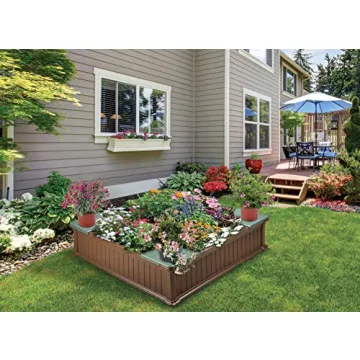 Badger Basket Woodland Sandbox & Planter for Kids Fun