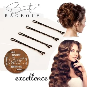 Super Grip Bobby Pins for All Hair Types - 400 Count