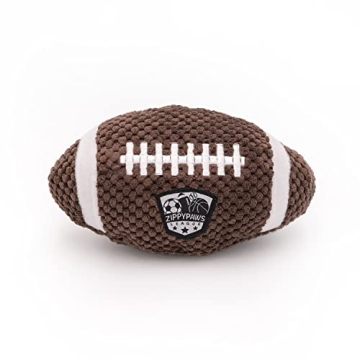 ZippyPaws SportsBallz - Plush Football Dog Toy for All Dogs, Indoor & Outdoor Fetch Toy