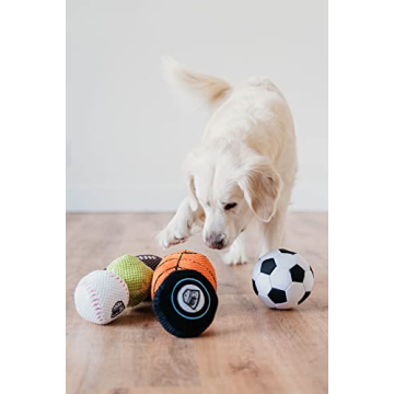 ZippyPaws Plush Football Dog Toy for All-Sized Dogs