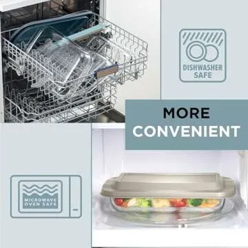 Cook With Color 8 PC Glass Baking Dish Set - Stylish & Durable