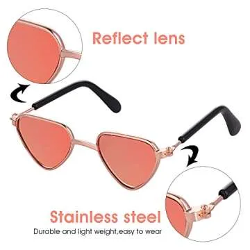 Molain Cat Sunglasses - Adorable UV Protection for Pets
