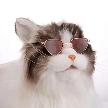 Molain Cat Sunglasses - Adorable UV Protection for Pets