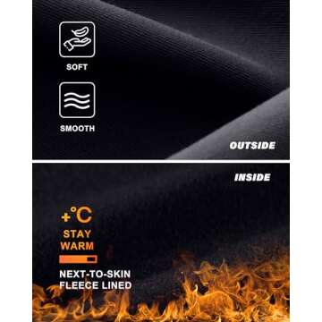 ISEEGZ Women's Fleece Lined Leggings Thermal Warm Winter Tights High Waisted Thick Hiking Yoga Pants Hiding Pockets