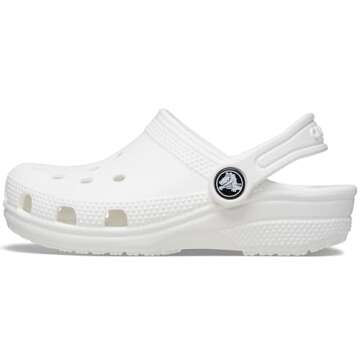Crocs Kids' Classic Clog , White/White, 12 Little Kid