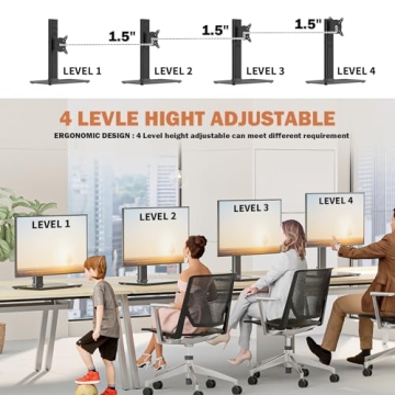 Monitor Stand for 13-32 Inch Screens with Swivel