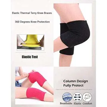 FakeFace Winter Thermal Knee Braces for Outdoor Sports