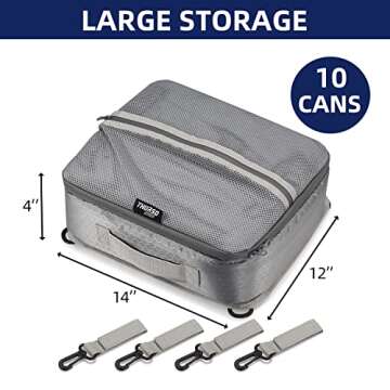 THURSO SURF SUP Deck Bag Paddle Board Cooler Mesh Top Pocket Water-Resistant Insulated 10 Can