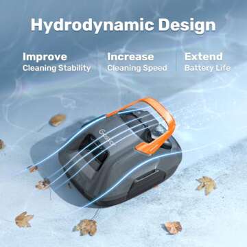 Gosvor Cordless Robotic Pool Cleaner for Above-Ground Pools