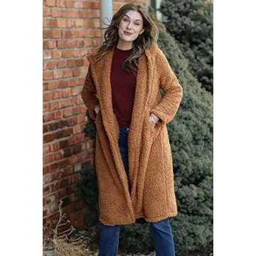 PRETTYGARDEN Women's Cozy Hooded Jacket for Winter