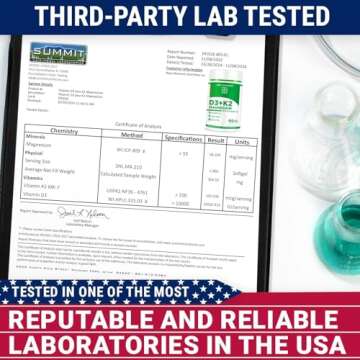 Vitamin D3 K2 10000iu with Magnesium Glycinate 500mg - Bone Health, Immune Support, Energy & Mood - ...