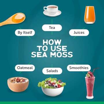 Herbal Vineyards Wildcrafted Irish Gold Sea Moss Gel - Made with Dried Seaweed & Fresh Sea Vegetables, Seamoss - Made in USA