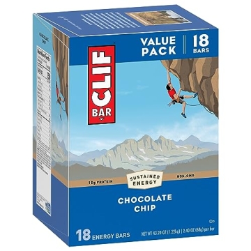 CLIF BAR - Chocolate Chip Energy Bar - Plant Based Energy