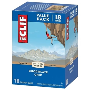 CLIF BAR - Chocolate Chip Energy Bar - Plant Based Energy