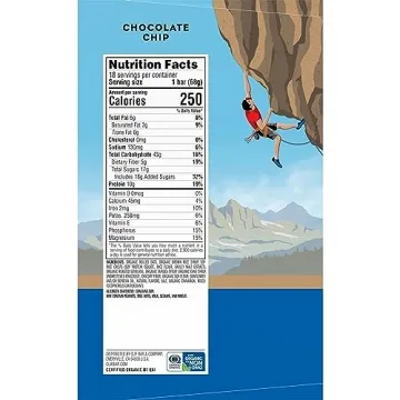 CLIF BAR - Chocolate Chip Energy Bar - Plant Based Energy