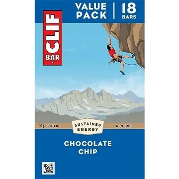 CLIF BAR - Chocolate Chip Energy Bar - Plant Based Energy