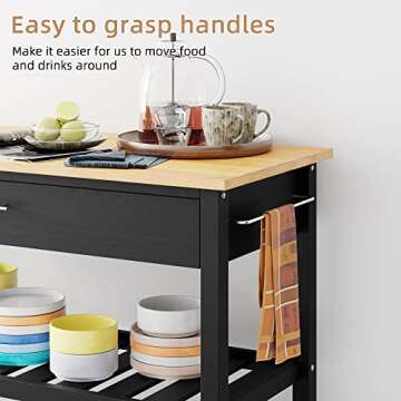 Shintenchi Kitchen Island Cart – Stylish & Functional