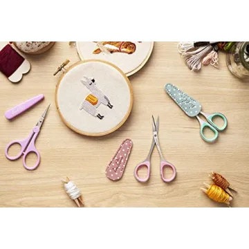 Beaditive Sewing and Embroidery Scissors Set Compact 2 Pc